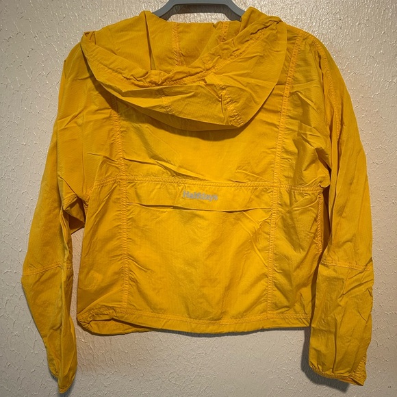 Halfdays Joyner Windbreaker Size XSmall Pullover Snap Pockets Hood Color Zinnia‎ - Picture 4 of 9